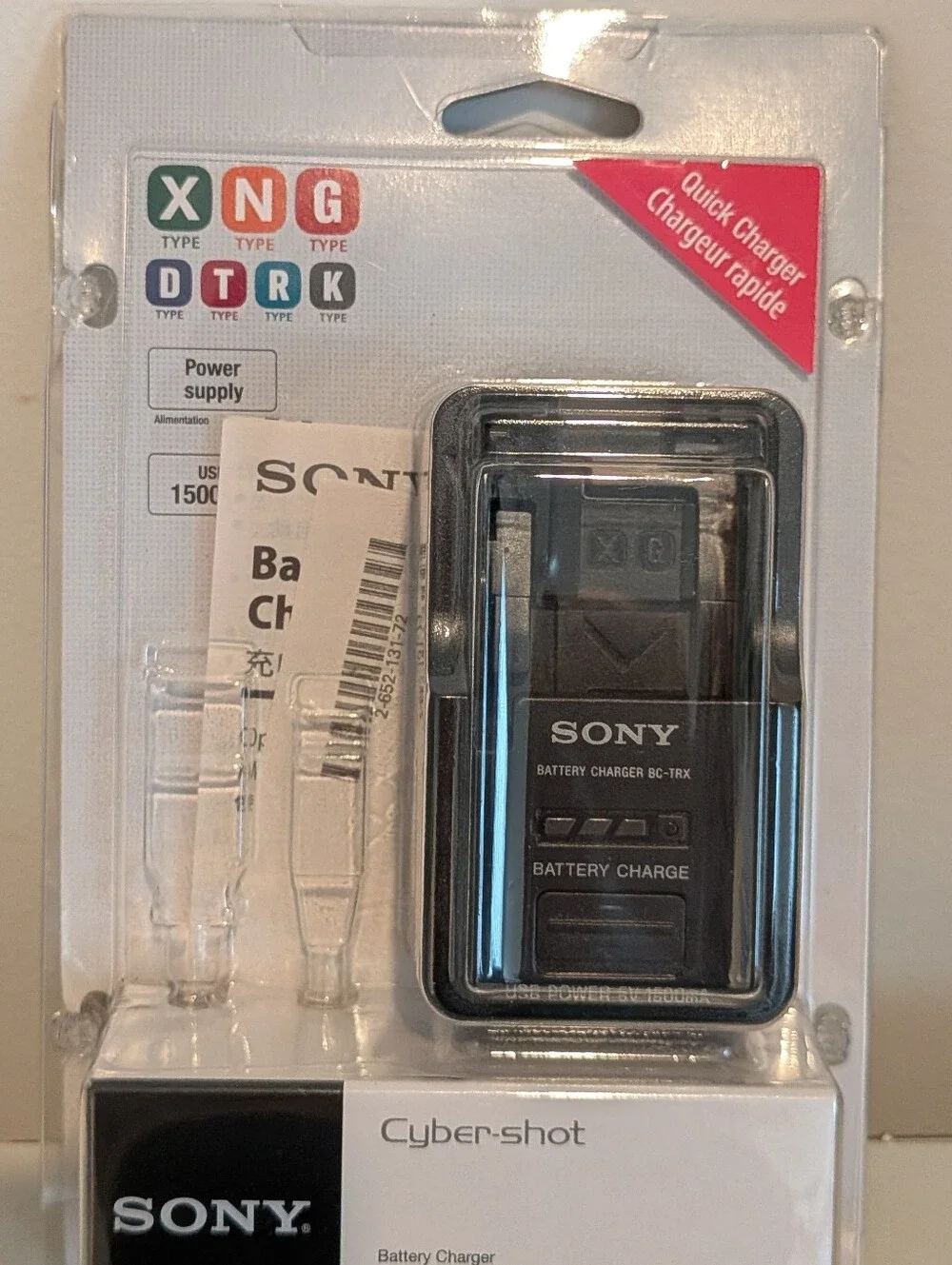 Sony BC-TRX Cyber-shot Battery Charger Genuine OEM New Sealed USB BC TRX